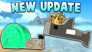 KING SHARK BOSS? EMERALD ARMOR & MORE! NEW UPDATE! (ROBLOX BOOGA BOOGA)