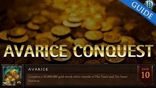 Diablo 3 Avarice Conquest Guide