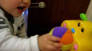 happy baby: Lik-Yuen (swallowed a ball)