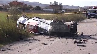 A1 Report - Elbasan-Peqin, aksident i rëndë me 4 të vdekur e dy të plagosur