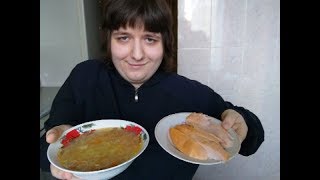 МУКБАНГ СУП И КУРИЦА | ОБЖОР РОССИЯ СУП И КУРИЦА