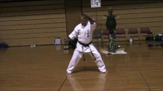 Kata HAMAHIGA NO TONFA - Demonstration at Okinawa World Karatedo Tournament 2009