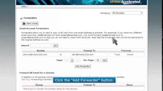 How to create an email forwarder in cPanel
