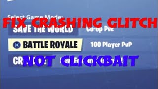Fix Fortnite Crashing Glitch, Season 8 (March 2019)