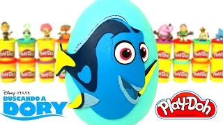 Huevo Sorpresa Gigante de Buscando a Dory en Español Plastilina Play Doh