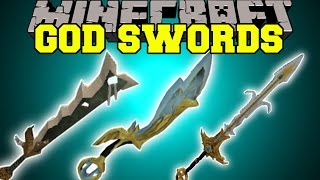 Minecraft: GOD SWORDS (THE POWER IS IN YOUR HANDS!) Mod Showcase
