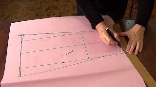 Saia de seis partes (Molde) (  1 parte), para iniciantes da costura
