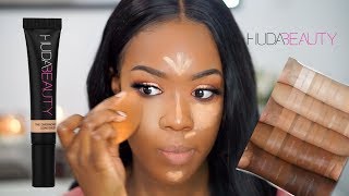 WOWWW! FULL COVERAGE AF?! HUDA BEAUTY OVERACHIEVER CONCEALER | DARKSKIN