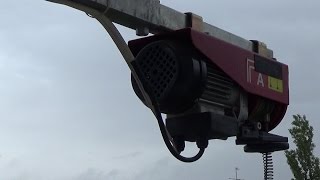 Тельфер  РА250  демонстрация работы.