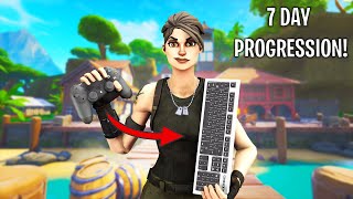 Console To PC - 1 Week Progression (Controller To Keyboard & Mouse) Fortnite Battle Royale