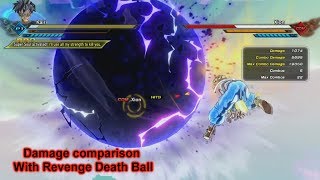 Dragon ball xenoverse 2- Revenge Death Ball Damage Comparison