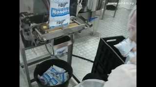 Молочный мини-завод. Работа автомата розлива молока ИПКС-042(Н)