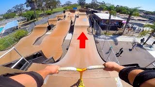 PRO SCOOTER TRICKS ON HUGE MEGA RAMP!