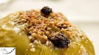 Яблоки, запеченные с орехами и медом