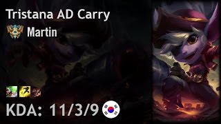 Tristana AD Carry vs Twitch - Martin - KR Challenger Patch 6.24