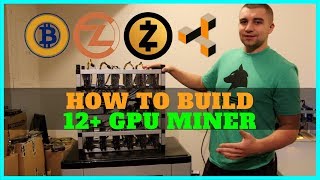 How To Build a 12+ GPU Mining Rig - Ultimate 1080 TI Miner Guide 8400 Sols