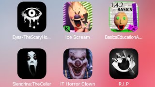 ice scream it clown 2 eyes baldi horror mr meat hello neighbor scary teacher 3d game granny evil nun