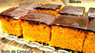 Como Fazer Bolo de Cenoura