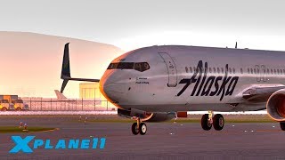 СТРИМ АХ, САН-ФРАНЦИСКО! / KSFO  - KPDX / ZIBO BOEING 737 (Alaska Airlines ASA359) | X-Plane 11 #14