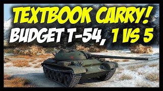 ► World of Tanks: BUDGET AP T-54 - Textbook Carry!