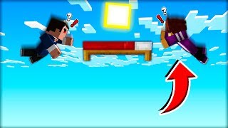 Я И ПИКСЕЛЬ ИГРАЕМ В НОВЫЙ БЕД ВАРС В МАЙНКРАФТ 100% троллинг ловушка minecraft