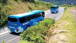 青い観光バス Blue sightseeing bus 指宿市,南九州市にやって来た青い観光バスの特集です❕❕