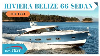 Riviera Belize 66 Sedan (2019-) Test Video - By BoatTEST.com