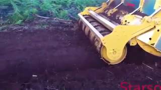 Разработка каменистой почвы  фрезой SEPPI  STARSOIL