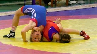 WRESTLING. ДЕВУШКИ, ЛУЧШИЕ МОМЕНТЫ. Первенство Чувашии по вольной борьбе 23.01.2016.