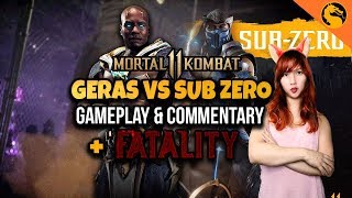 Mortal Kombat 11 Gameplay Geras vs Sub Zero Fatality