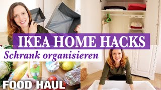 IKEA HOME ORGANIZATION HACKS / IDEAS | Kleiderschrank NEU ORGANISIEREN | FOOD HAUL & VLOG |Nordgreen
