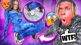 SPYING ON MY GIRLFRIEND AFTER MAKING HER MAD!!!? **BAD IDEA**