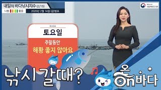 바다낚시지수 2020년 2월 15일 바다낚시지수 남해안과 동해안에서 경고등 켜져 / On바다 해양방송
