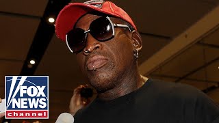 Dennis Rodman arrives in Singapore
