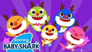 The Red-Nosed Baby Shark | Christmas Songs | Holiday Special 