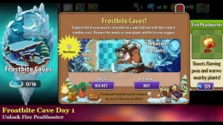 Plants vs Zombies 2: Frostbite Caves Day 1 - New Zombies - Updated map 7