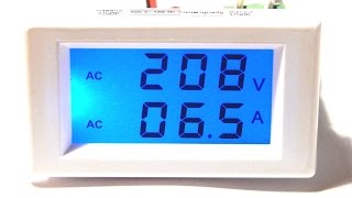 Обзор и подключение цифрового вольтамперметра AC 300v 100a + трансформатор тока digital ammeter