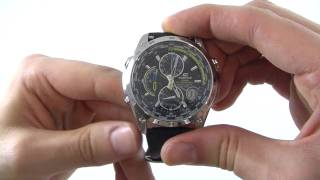 Men's Casio Edifice Wave Ceptor Chronograph Watch EQW-500E-1AVER - Watch Shop UK