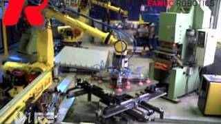 Роботизированная линия (роботы Fanuc) по сборке и сварке