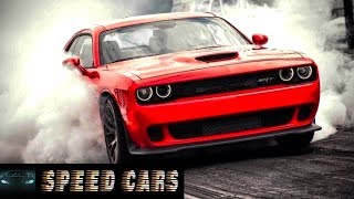 Dodge SRT HELLCAT Challenger and Charger Brutal Acceleration Burnout and Sound- Speed Cars
