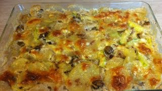 Запеканка из кабачков с грибами. Мамулины рецепты.