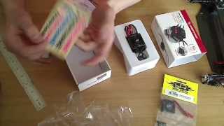 Распаковка электроники (Sanwa mx-v,Hobbywing system,3racing led and more)
