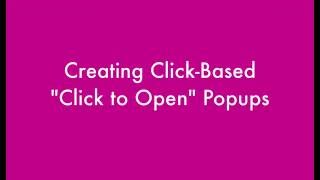 Click to Open Popup Wordpress