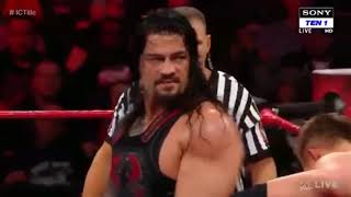 WWE Raw 22 January 2018 Roman Reigns Vs Miz For IC Title Match Highlights HD