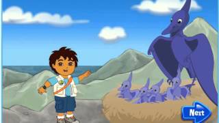 Мультик игра Диего спасает летающих динозавров (Diego's Dino Flyer Rescue)