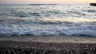 Черное море в Крыму на закате солнца