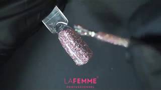 Smalto Semipermanente Rosa Glitter "H220 Bellatrix" LA FEMME®