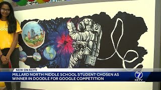 Millard North Middle School 8th grader wins 11th Doodle for Google