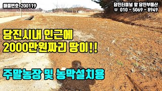 당진토지매매 / 당진시내인근 주말농장, 농막설치용 토지 매매 2000만원 / 당진부동산 / 200119