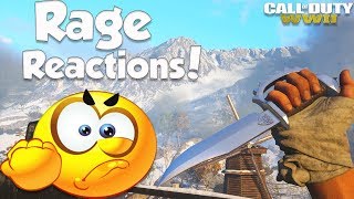 FUNNY KNIFE ONLY RAGE REACTIONS #4 (Epic COD WW2 Rage Moments)